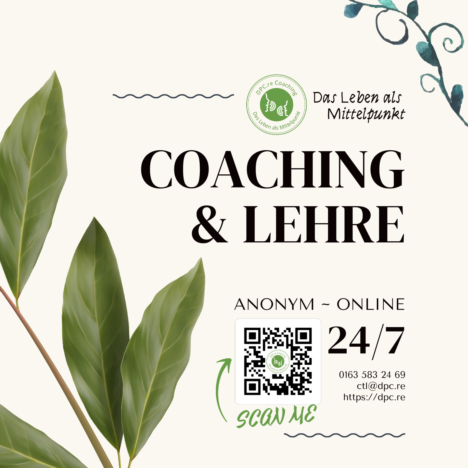 Coaching & Lehre 24/7 Das Leben als Mittelpunkt